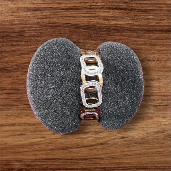 Golden Stone Bracelet With Square Design