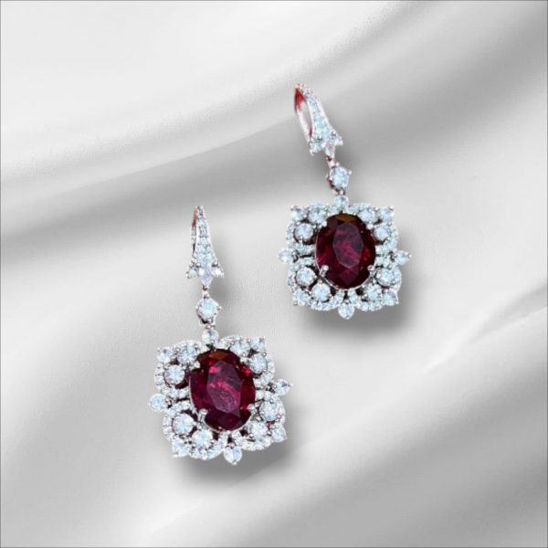 Red Stone Earrings